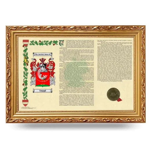 Trappl Armorial Landscape Framed - Gold
