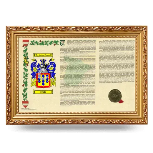 Trullo Armorial Landscape Framed - Gold