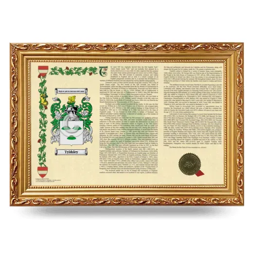 Tyldsley Armorial Landscape Framed - Gold