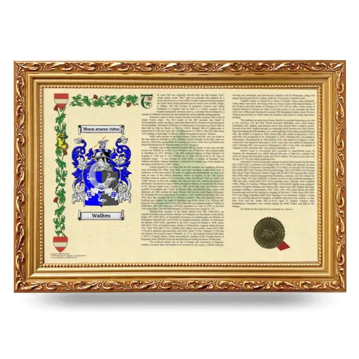 Wallten Armorial Landscape Framed - Gold