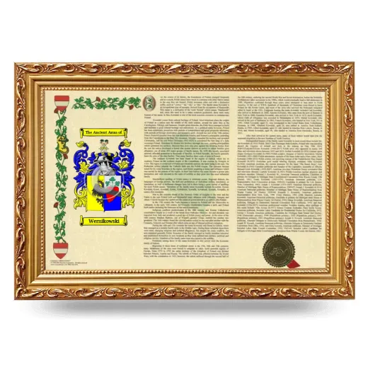 Wernikowski Armorial Landscape Framed - Gold