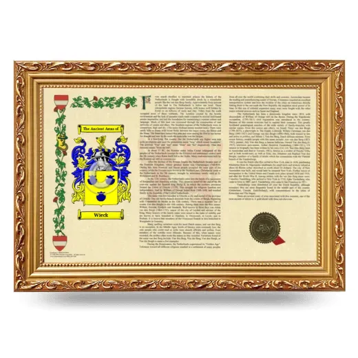 Wieck Armorial Landscape Framed - Gold