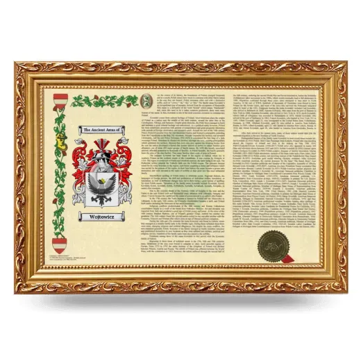 Wojtowicz Armorial Landscape Framed - Gold