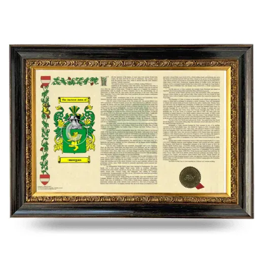 -morgan Armorial Landscape Framed - Heirloom