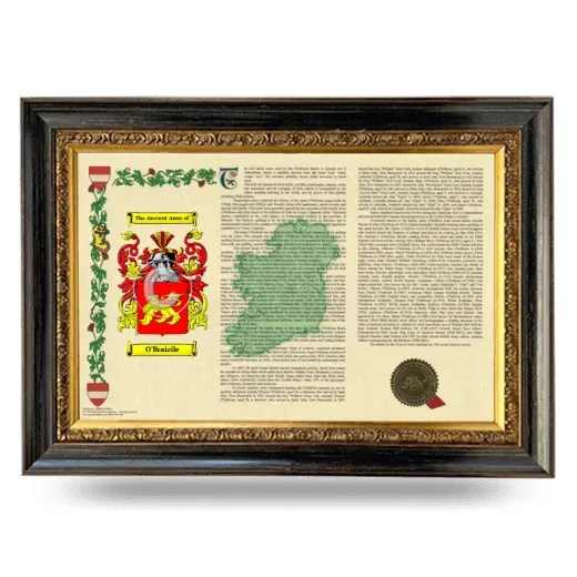 O'Braizile Armorial Landscape Framed - Heirloom