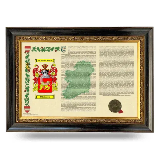 O'Brisslen Armorial Landscape Framed - Heirloom