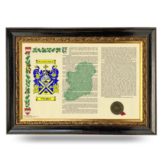 O'Broghan Armorial Landscape Framed - Heirloom