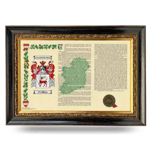 O'Callinyn Armorial Landscape Framed - Heirloom