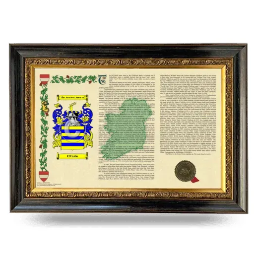 O'Coile Armorial Landscape Framed - Heirloom