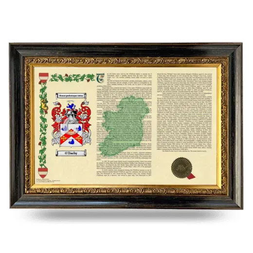 O'Darby Armorial Landscape Framed - Heirloom