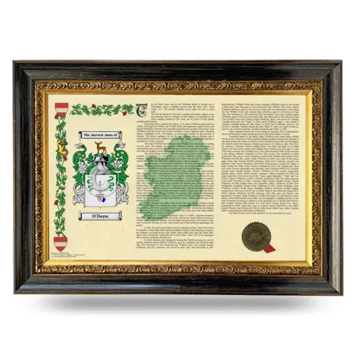 O'Dayw Armorial Landscape Framed - Heirloom