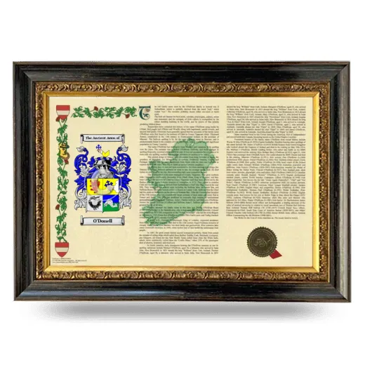 O'Donell Armorial Landscape Framed - Heirloom
