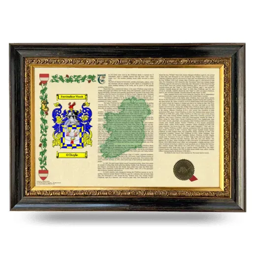 O'Doyle Armorial Landscape Framed - Heirloom