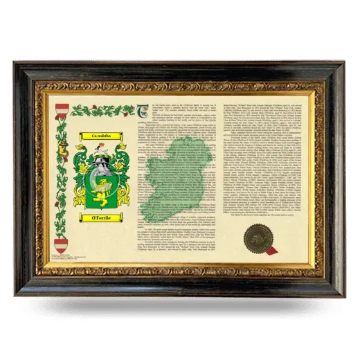 O'Ferrile Armorial Landscape Framed - Heirloom