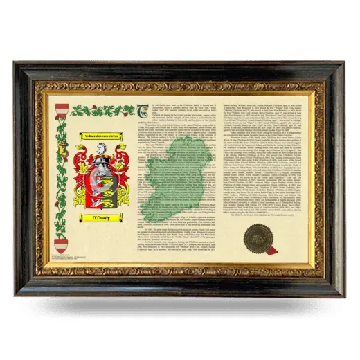 O'Grady Armorial Landscape Framed - Heirloom