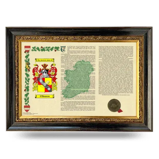 O'Hannon Armorial Landscape Framed - Heirloom