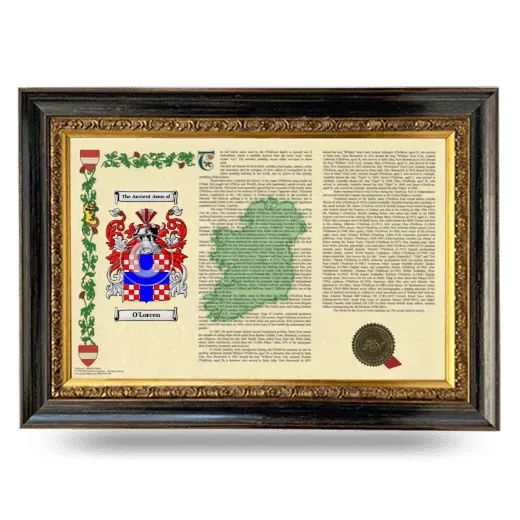 O'Lorcen Armorial Landscape Framed - Heirloom