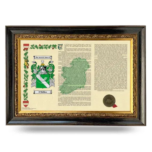O'Mellan Armorial Landscape Framed - Heirloom
