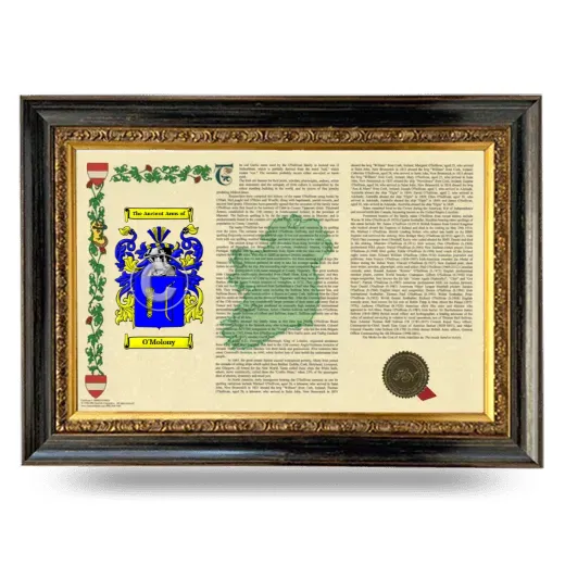 O'Molony Armorial Landscape Framed - Heirloom