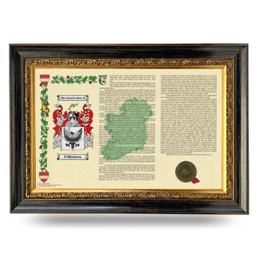 O'Moriarty Armorial Landscape Framed - Heirloom