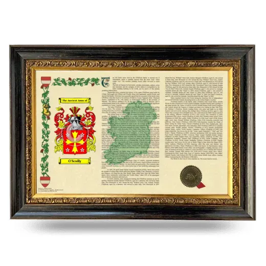 O'Scully Armorial Landscape Framed - Heirloom