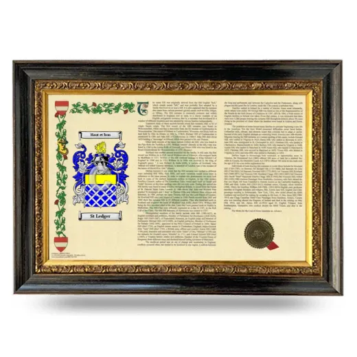 St Ledger Armorial Landscape Framed - Heirloom