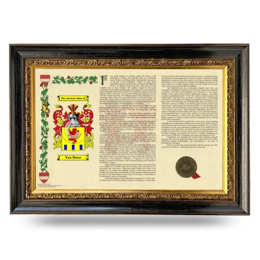 Van Bosse Armorial Landscape Framed - Heirloom