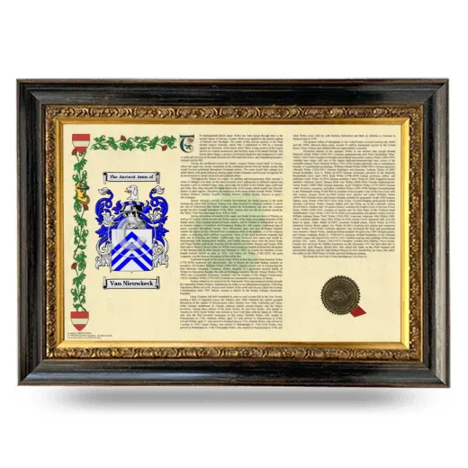 Van Nieuwkerk Armorial Landscape Framed - Heirloom