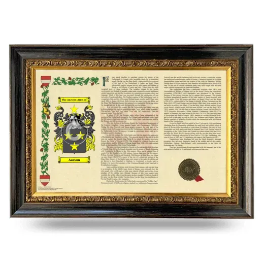 Aarson Armorial Landscape Framed - Heirloom