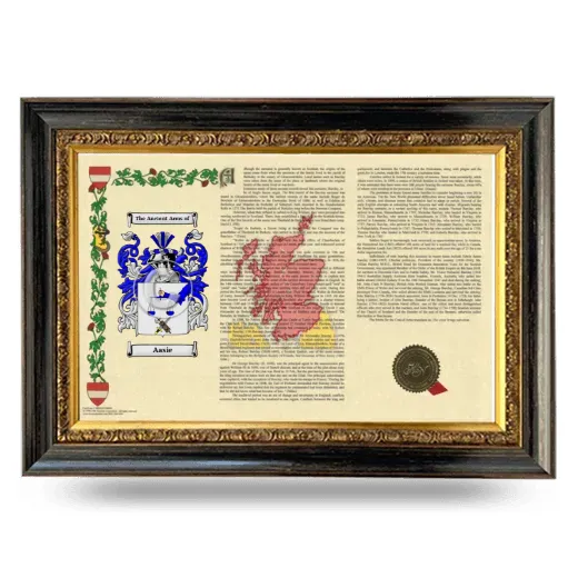 Aasie Armorial Landscape Framed - Heirloom