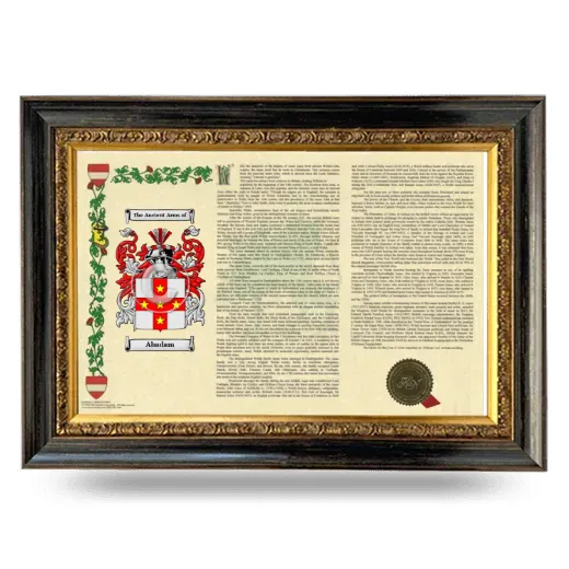 Abadam Armorial Landscape Framed - Heirloom