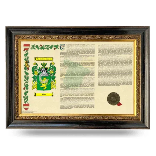 Abat Armorial Landscape Framed - Heirloom