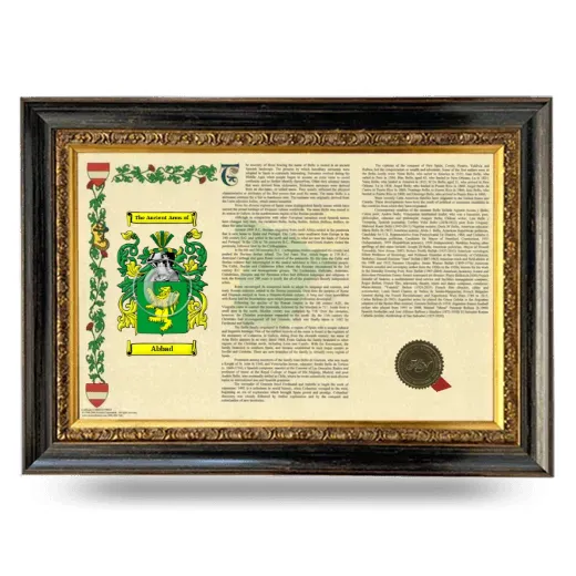 Abbad Armorial Landscape Framed - Heirloom