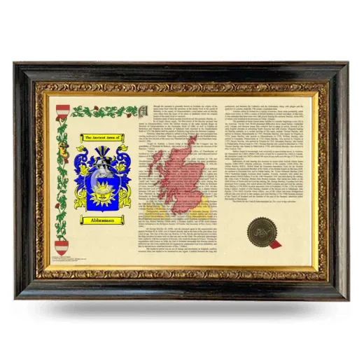 Abbraman Armorial Landscape Framed - Heirloom