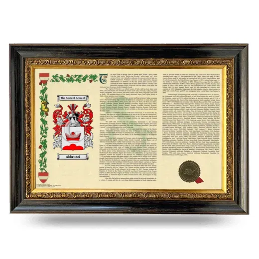 Abbruzzi Armorial Landscape Framed - Heirloom