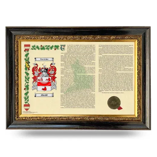 Abeald Armorial Landscape Framed - Heirloom