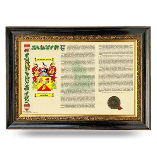 Abecker Armorial Landscape Framed - Heirloom
