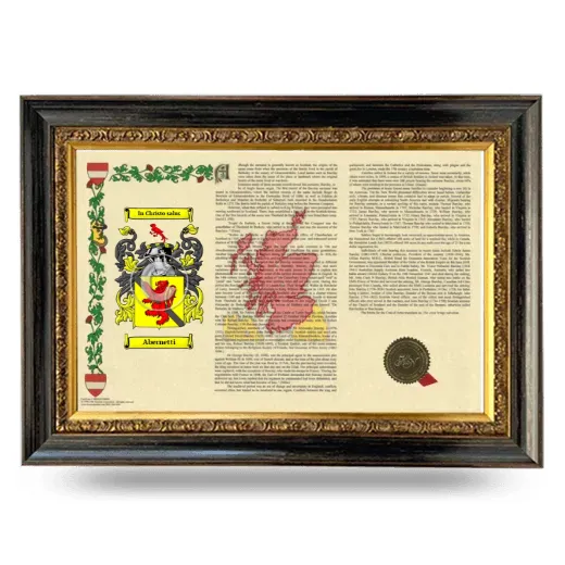 Abernetti Armorial Landscape Framed - Heirloom