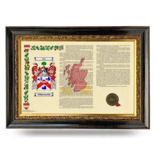 Abhircrombie Armorial Landscape Framed - Heirloom