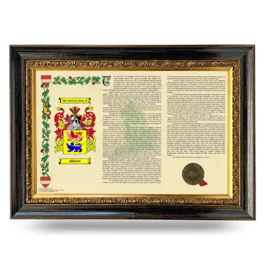 Abitott Armorial Landscape Framed - Heirloom