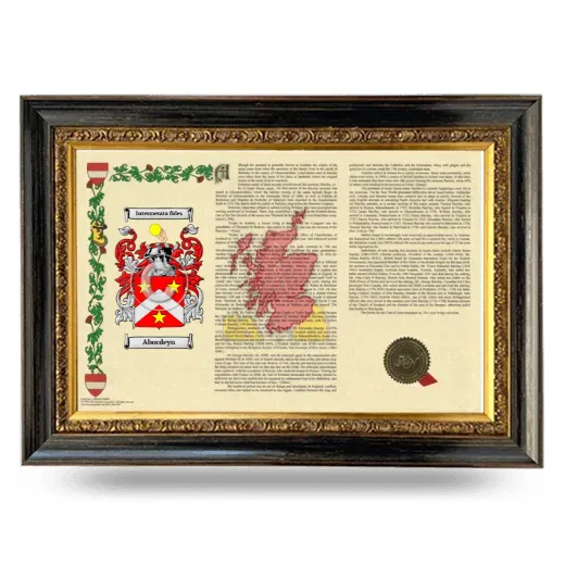 Abordeyn Armorial Landscape Framed - Heirloom