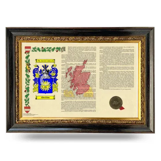 Abrahim Armorial Landscape Framed - Heirloom