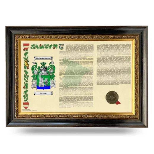 Aceros Armorial Landscape Framed - Heirloom