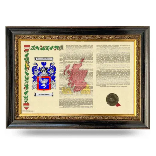 Achterlonie Armorial Landscape Framed - Heirloom