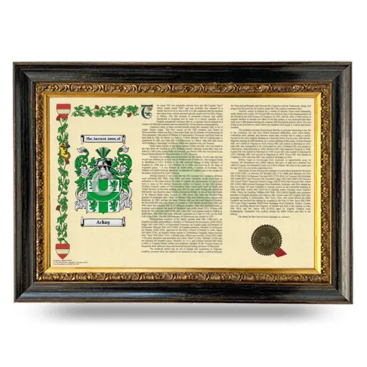 Ackny Armorial Landscape Framed - Heirloom