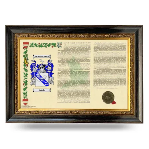 Aderly Armorial Landscape Framed - Heirloom
