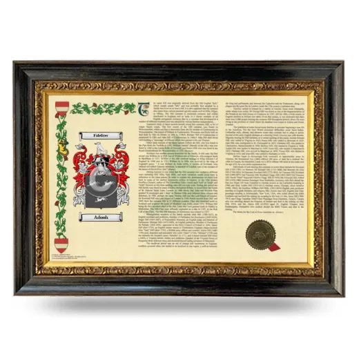 Adooh Armorial Landscape Framed - Heirloom