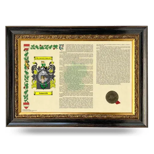 Aemerick Armorial Landscape Framed - Heirloom