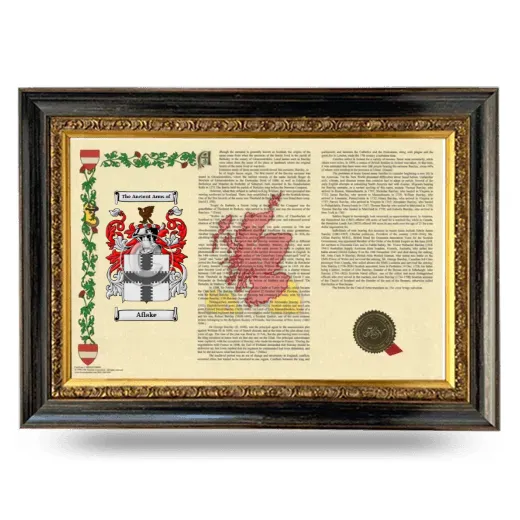 Aflake Armorial Landscape Framed - Heirloom
