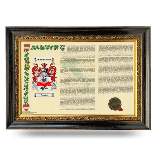 Agusto Armorial Landscape Framed - Heirloom